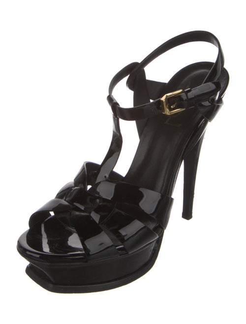 Saint Laurent Patent Leather T-Strap Pumps
