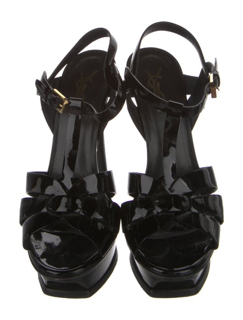 Saint Laurent Patent Leather T-Strap Pumps