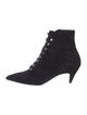 Saint Laurent Suede Lace-Up Boots