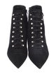 Saint Laurent Suede Lace-Up Boots
