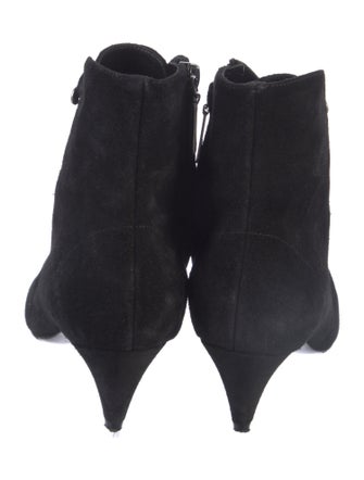 Saint Laurent Suede Lace-Up Boots