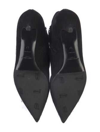 Saint Laurent Suede Lace-Up Boots