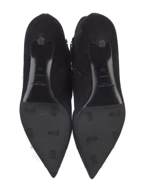 Saint Laurent Suede Lace-Up Boots