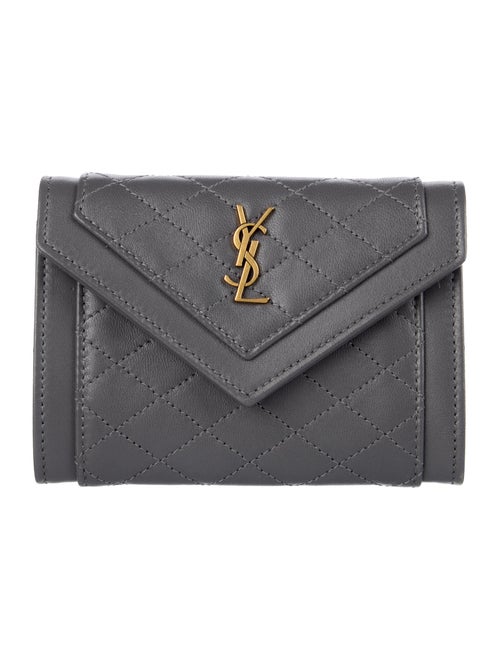 Saint Laurent Leather Compact Wallet