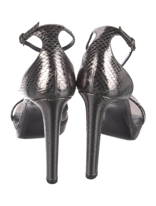 Saint Laurent Embossed Leather Sandals