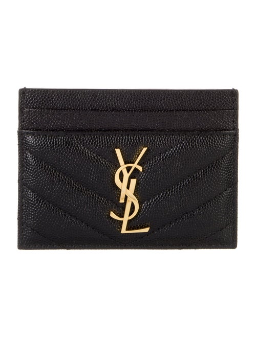 Saint Laurent Leather Card Holder Leather Card Holder