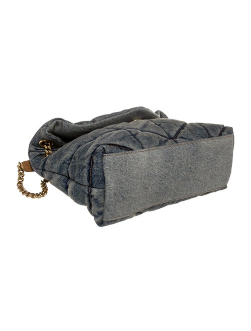 Saint Laurent Denim Puffer Small