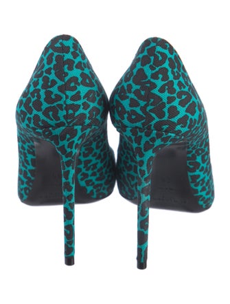 Saint Laurent Canvas Printed Pumps