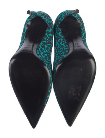 Saint Laurent Canvas Printed Pumps