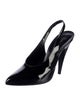 Saint Laurent Patent Leather Slingback Pumps
