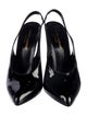 Saint Laurent Patent Leather Slingback Pumps