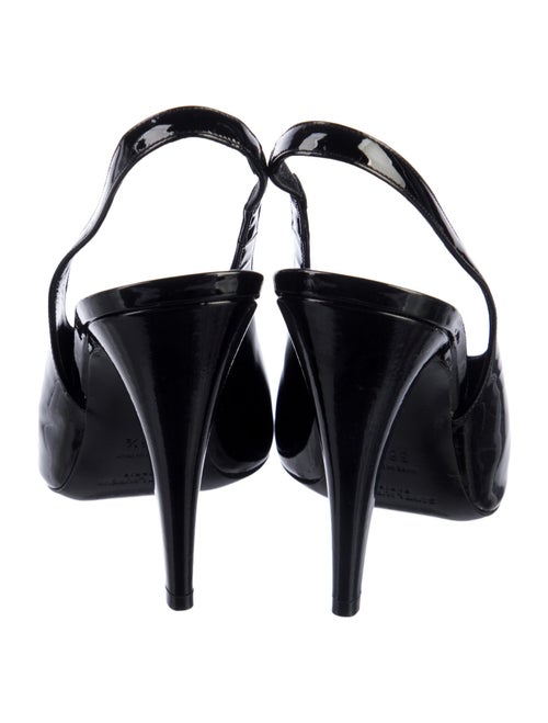 Saint Laurent Patent Leather Slingback Pumps