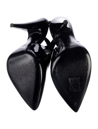 Saint Laurent Patent Leather Slingback Pumps