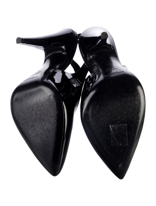 Saint Laurent Patent Leather Slingback Pumps