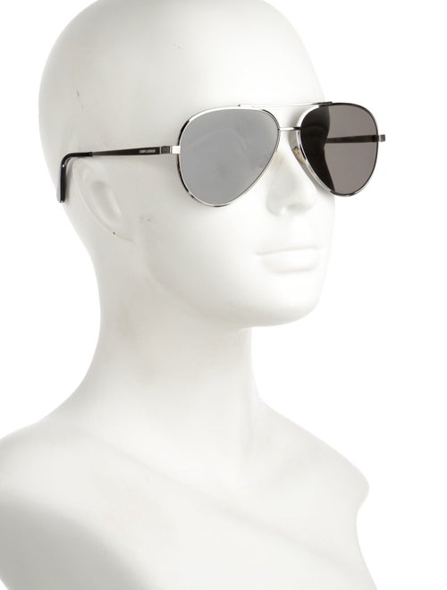 Saint Laurent Aviator Mirrored Sunglasses