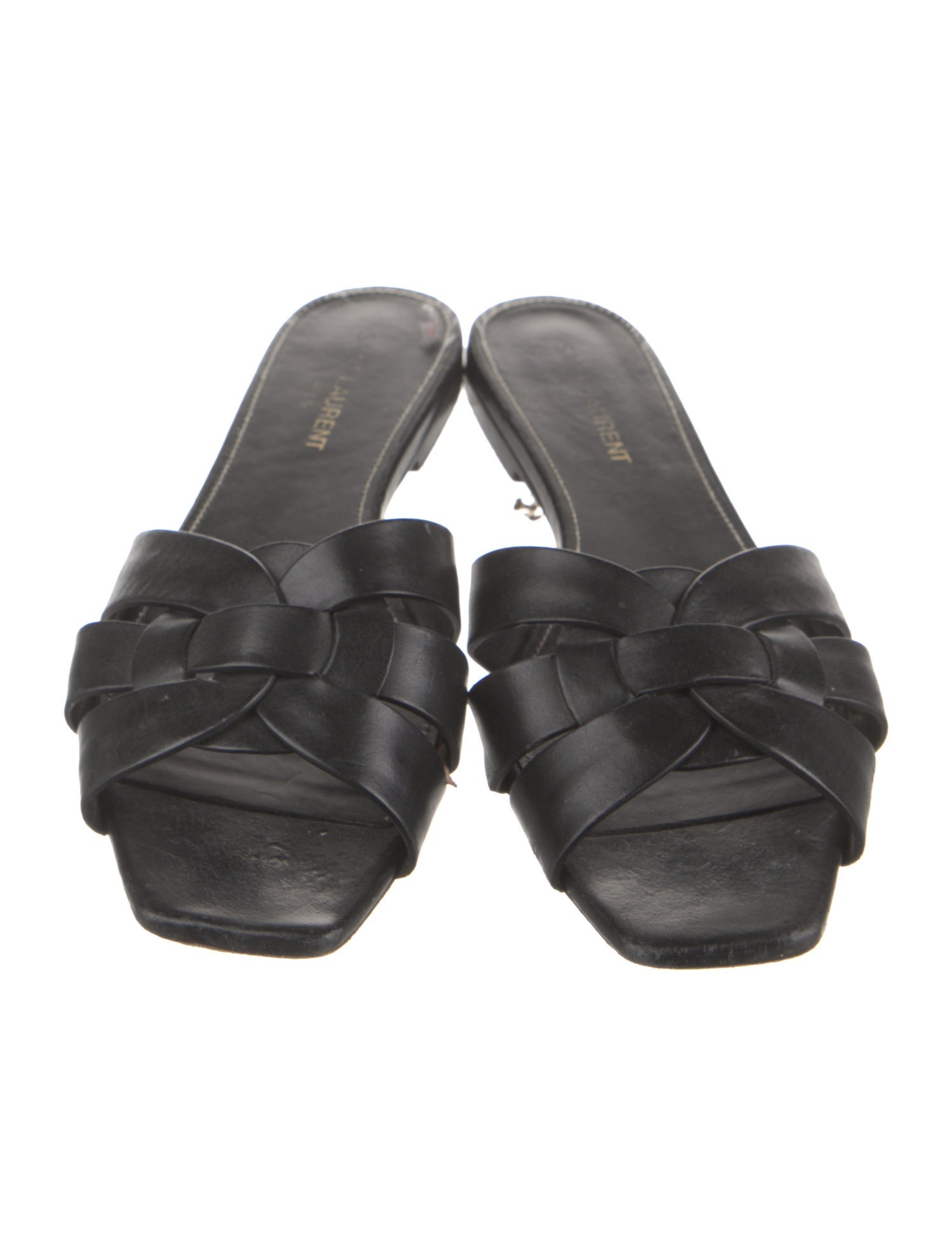 Saint Laurent Leather Slides