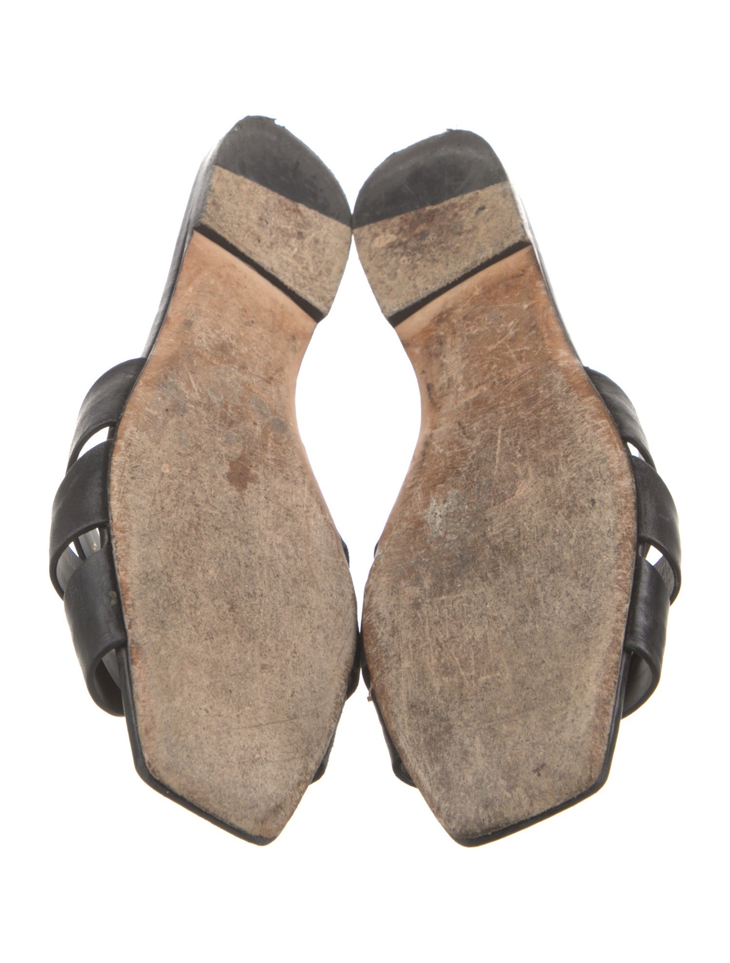 Saint Laurent Leather Slides