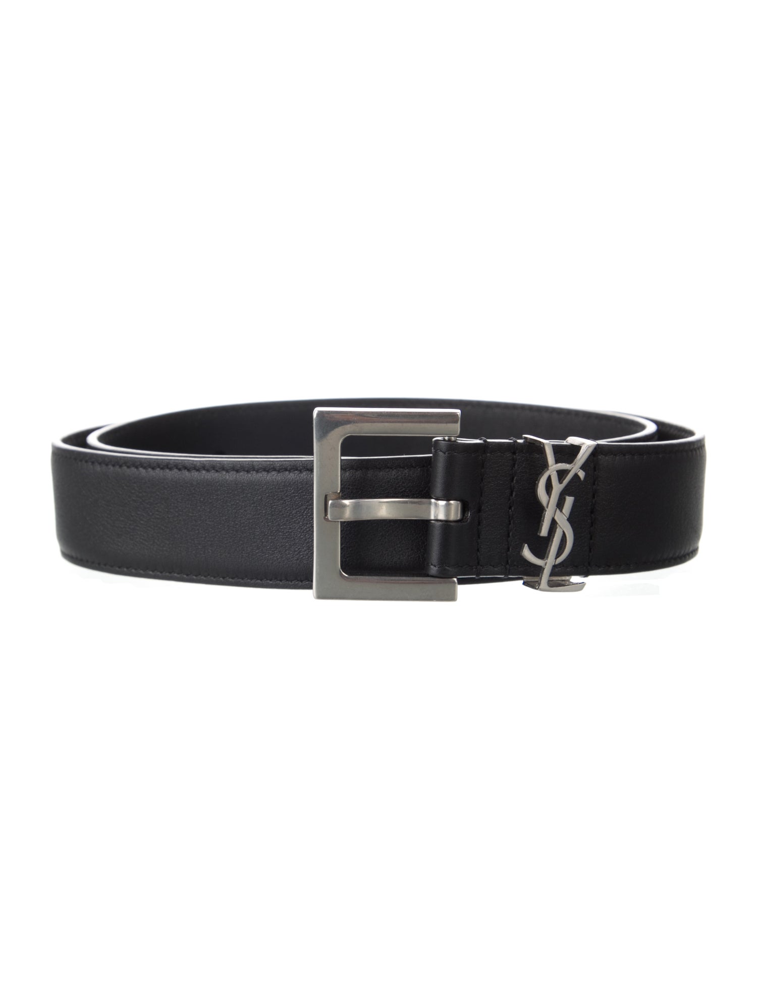 Saint Laurent Skinny Leather Belt