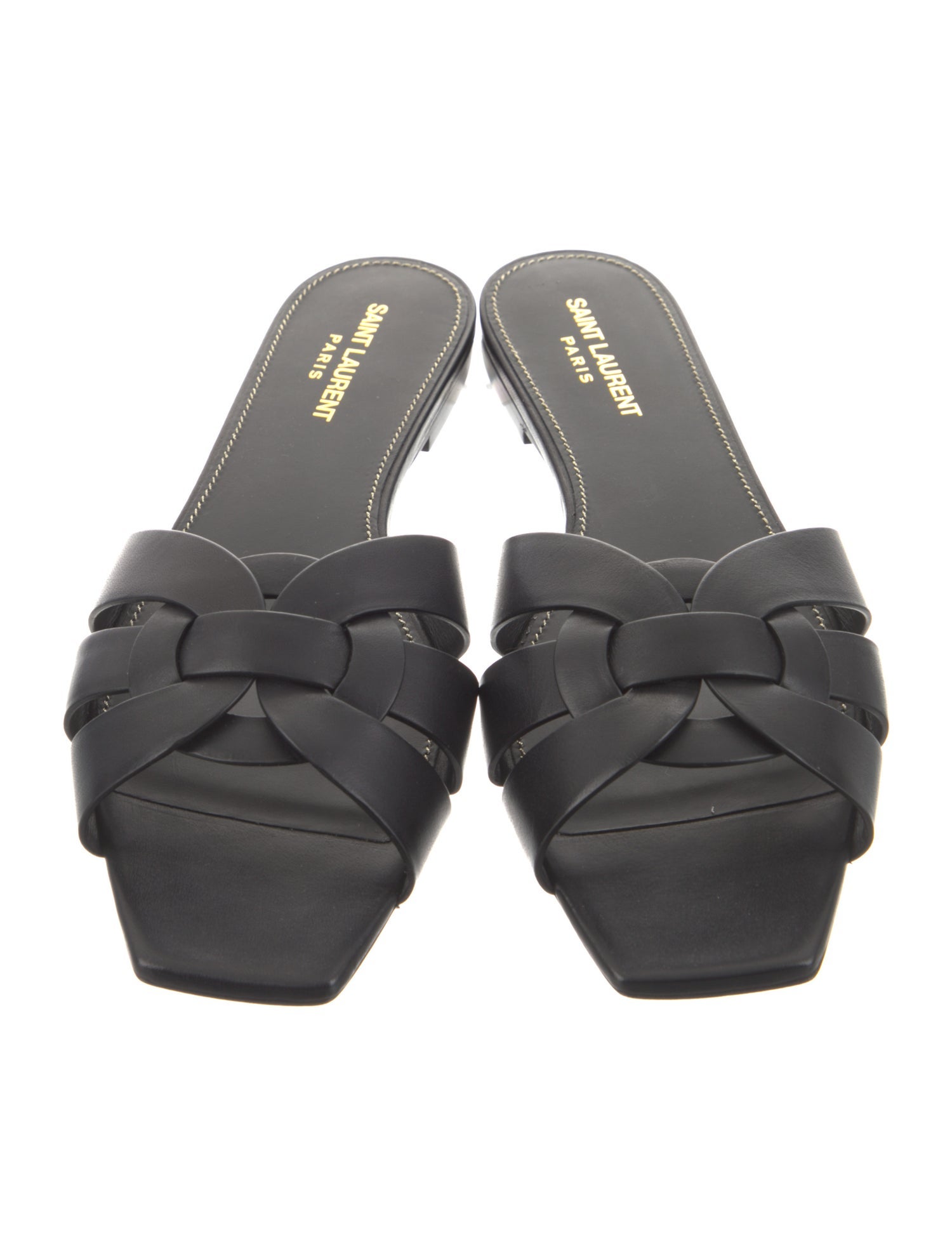 Saint Laurent Leather Slides