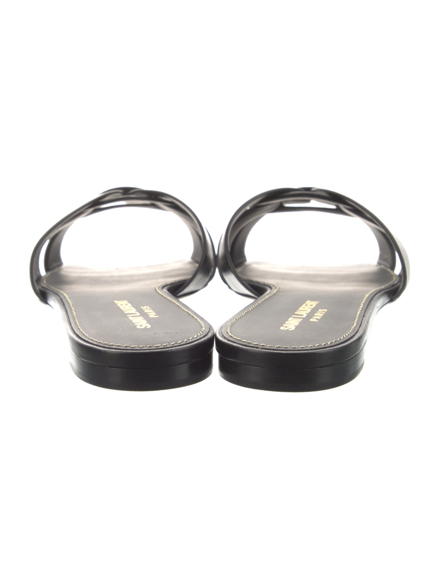 Saint Laurent Leather Slides