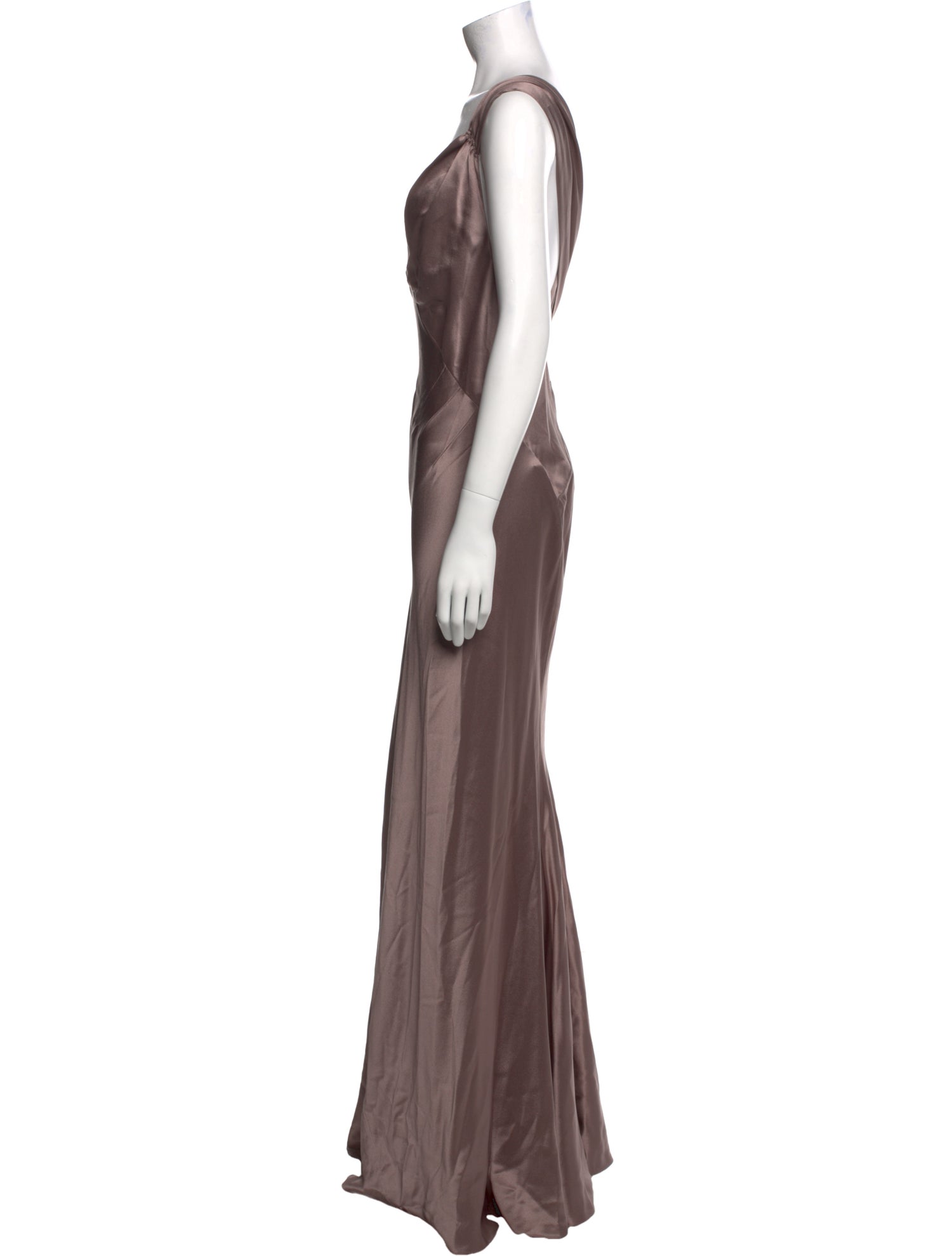 Saint Laurent Silk Long Dress w/ Tags