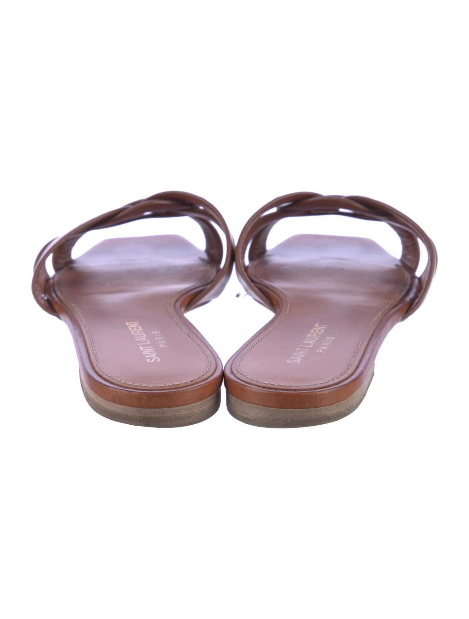 Saint Laurent Leather Slides