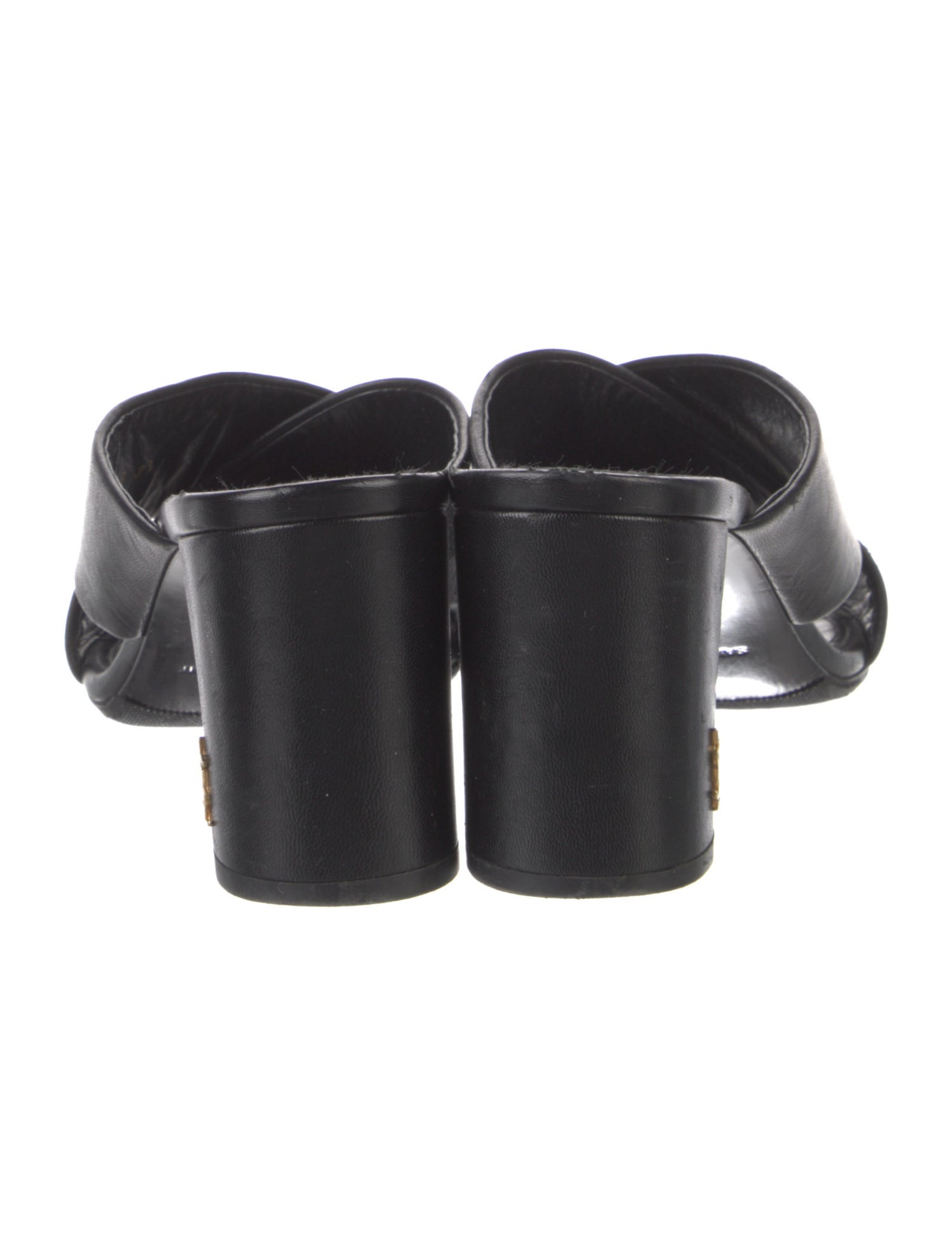 Saint Laurent Leather Slides