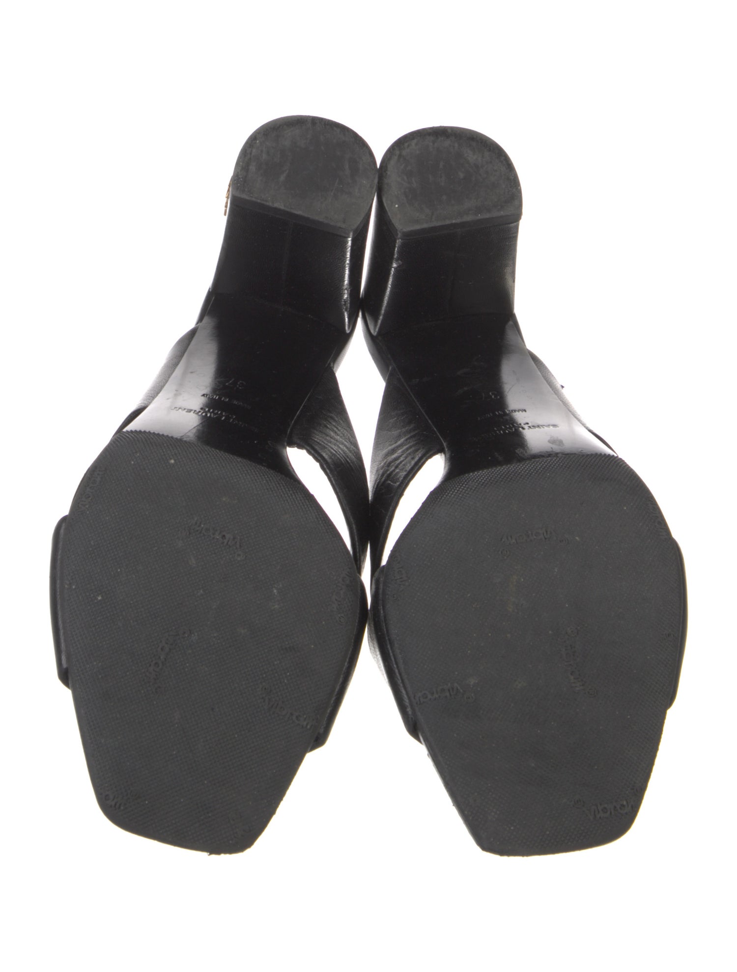 Saint Laurent Leather Slides