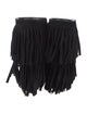Saint Laurent Suede Fringe Trim Accent Rain Boots