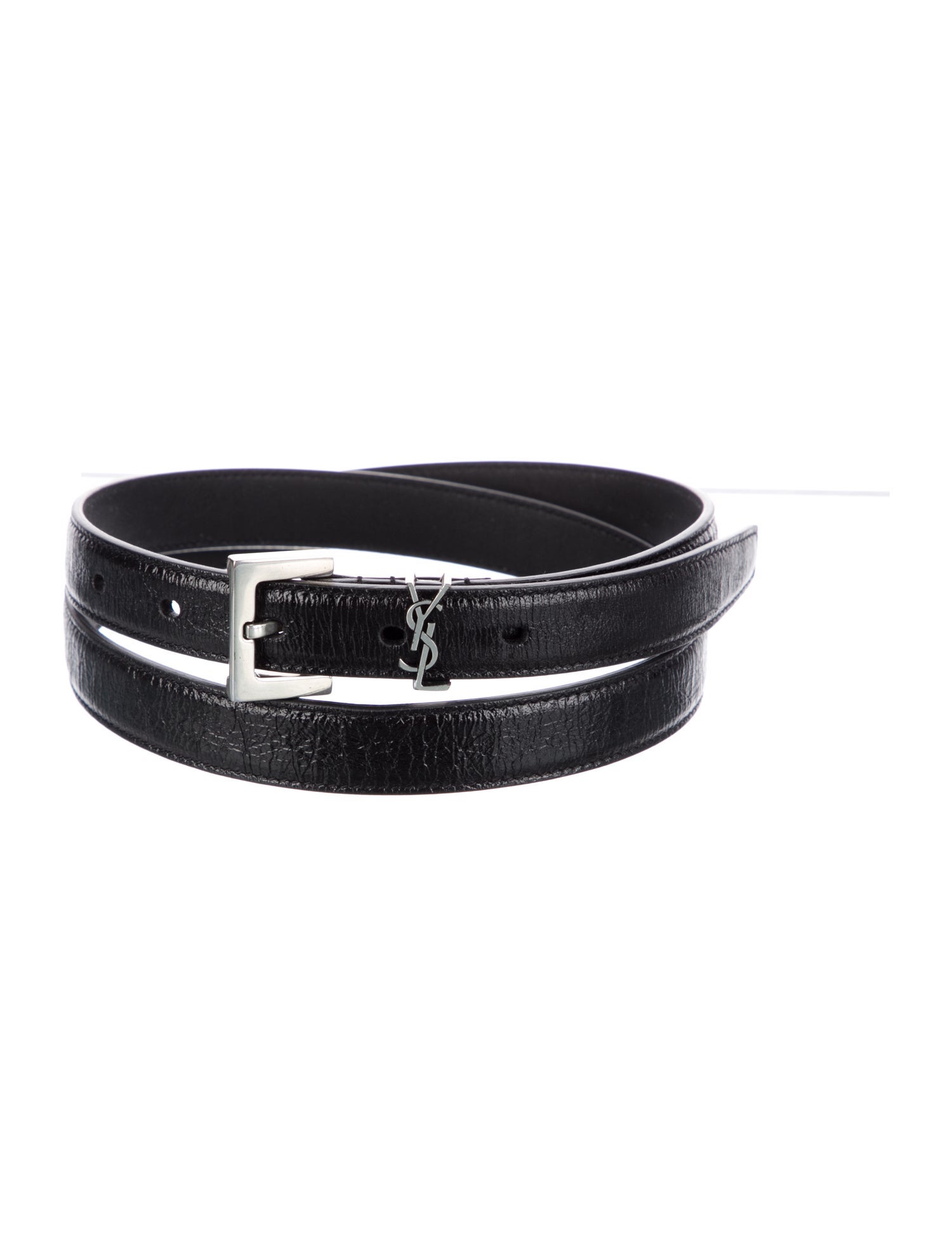 Saint Laurent Signature Logo Skinny Belt Kit