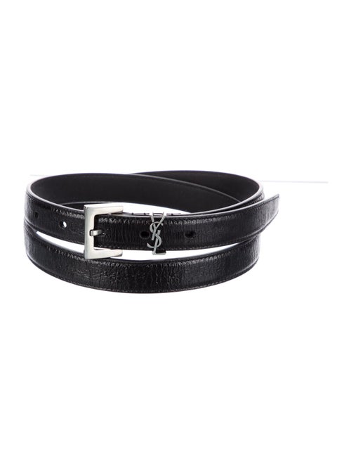 Saint Laurent Signature Logo Skinny Belt Kit
