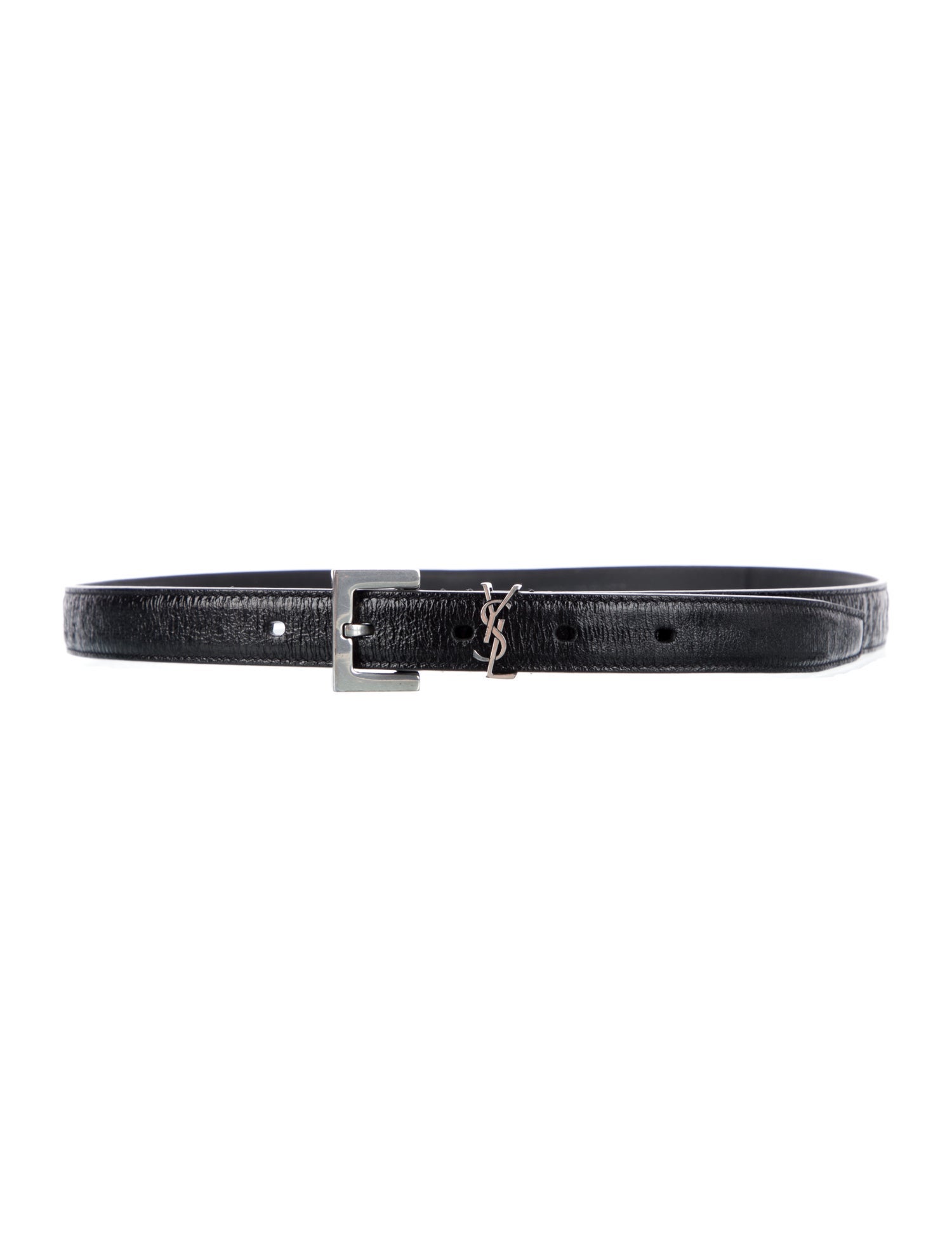 Saint Laurent Signature Logo Skinny Belt Kit