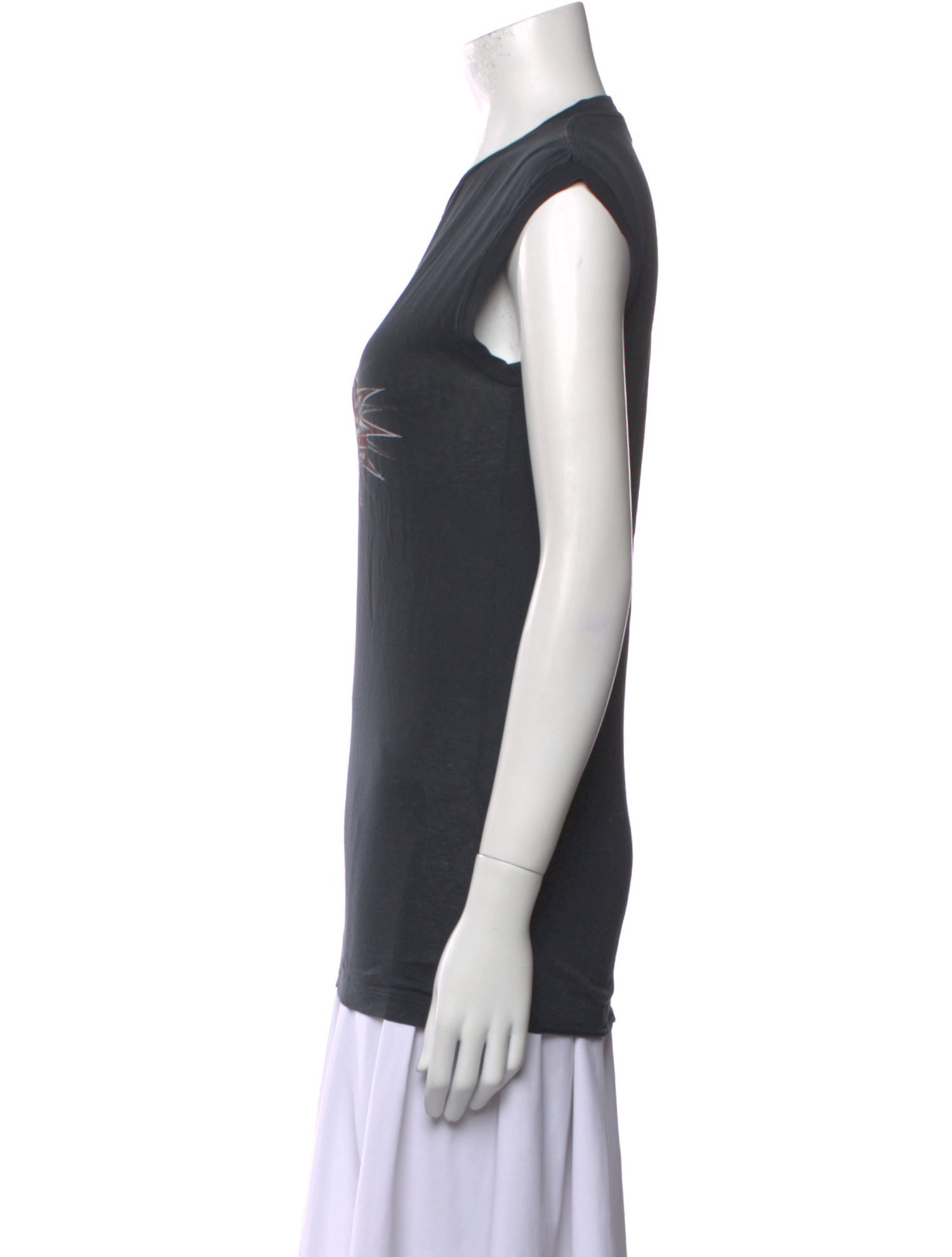 Saint Laurent 2018 Graphic Print Top