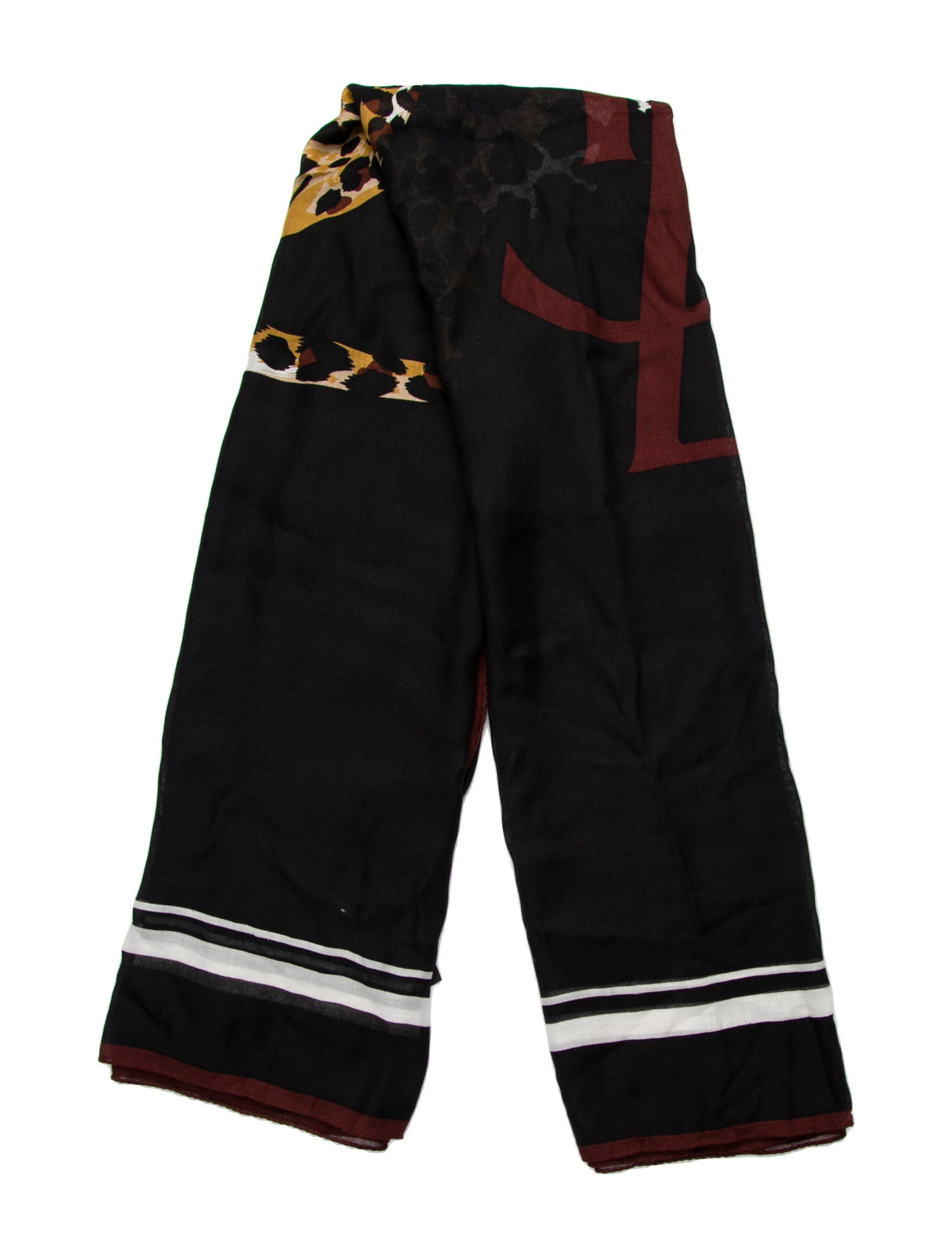 Saint Laurent Printed Scarf