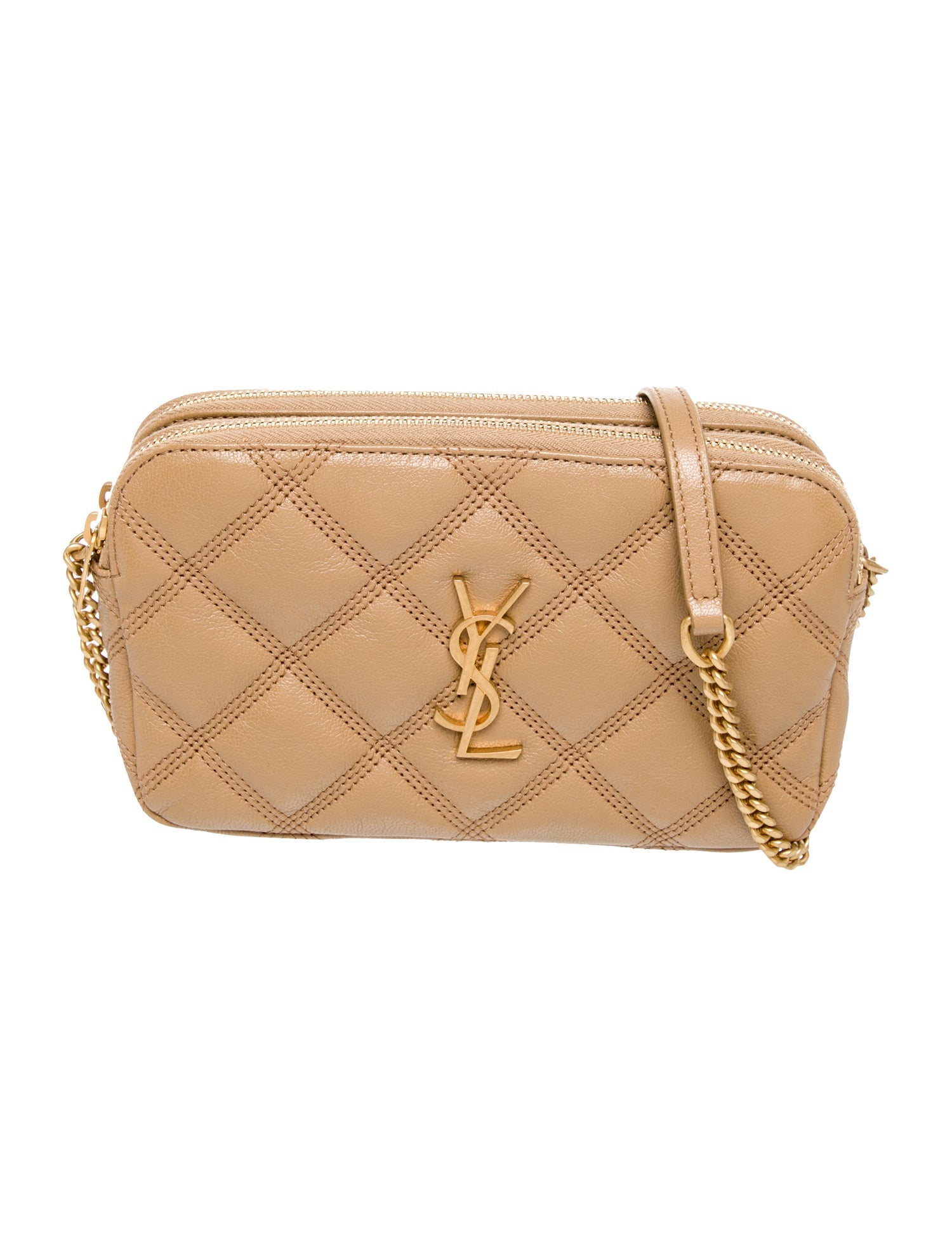 Saint Laurent Quilted becky double Mini