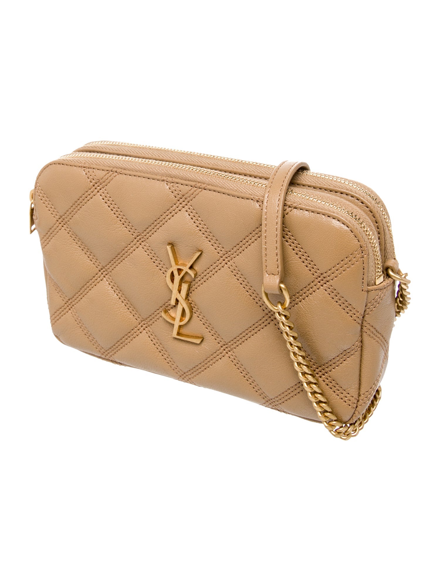 Saint Laurent Quilted becky double Mini