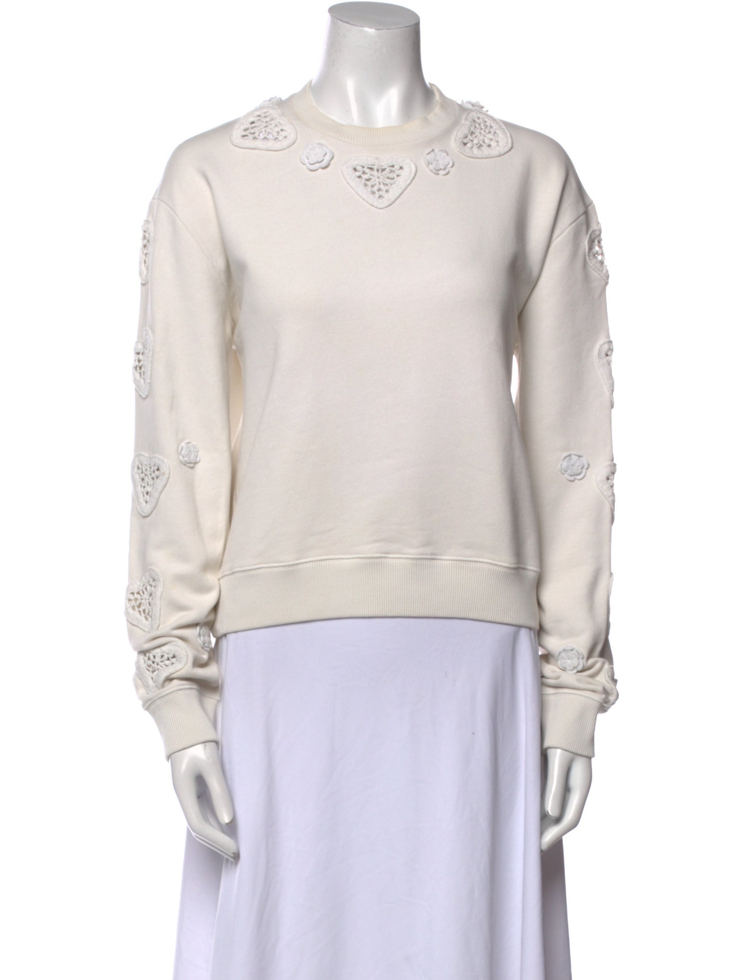 Saint Laurent Crew Neck Long Sleeve Sweatshirt