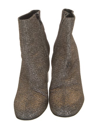 Saint Laurent Glitter Printed Boots