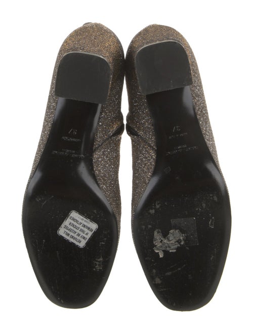 Saint Laurent Glitter Printed Boots