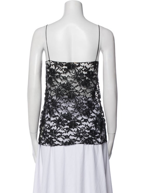 Saint Laurent Lace Lace Pattern Top