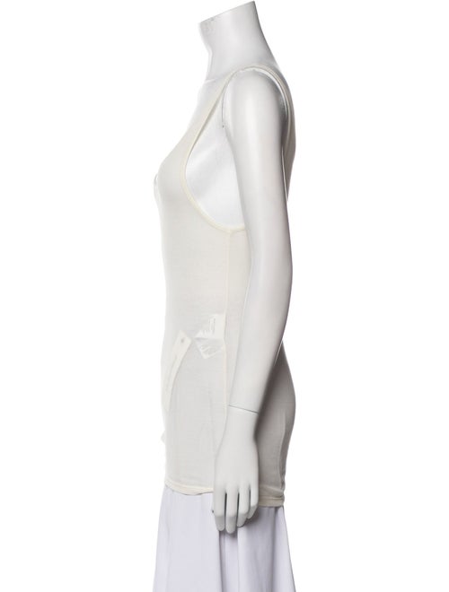 Saint Laurent Scoop Neck Sleeveless Top