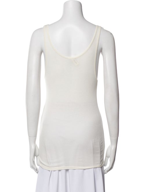 Saint Laurent Scoop Neck Sleeveless Top