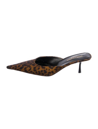 Saint Laurent Animal Print Mules