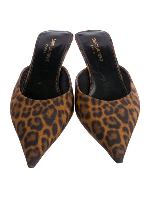 Saint Laurent Animal Print Mules