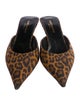Saint Laurent Animal Print Mules