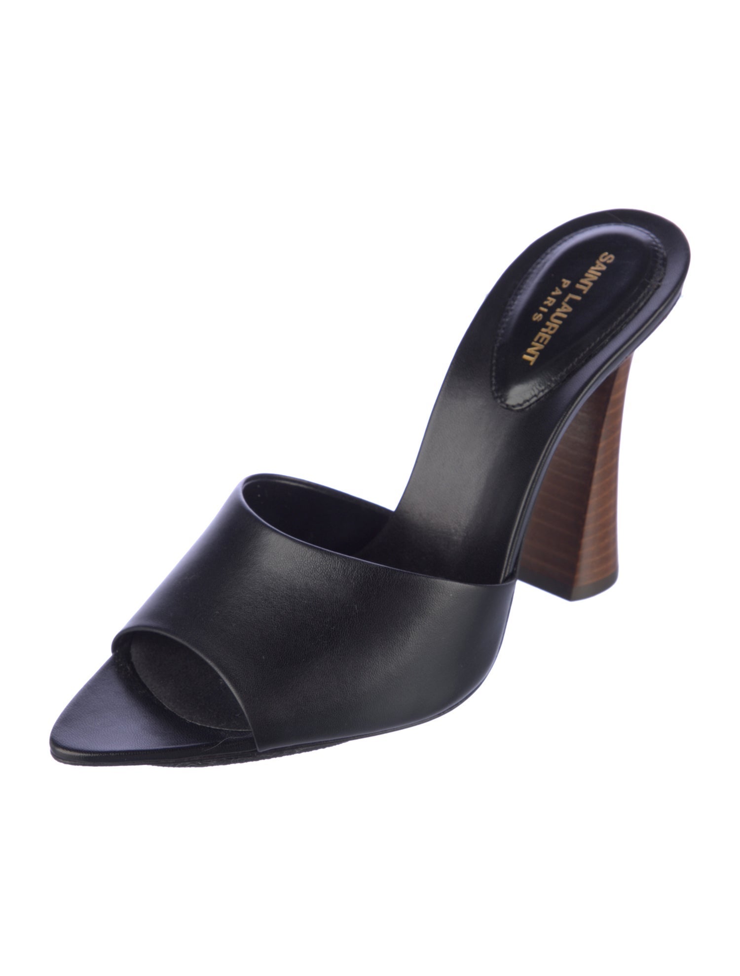 Saint Laurent Leather Slides