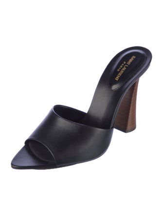 Saint Laurent Leather Slides