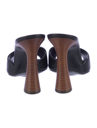 Saint Laurent Leather Slides