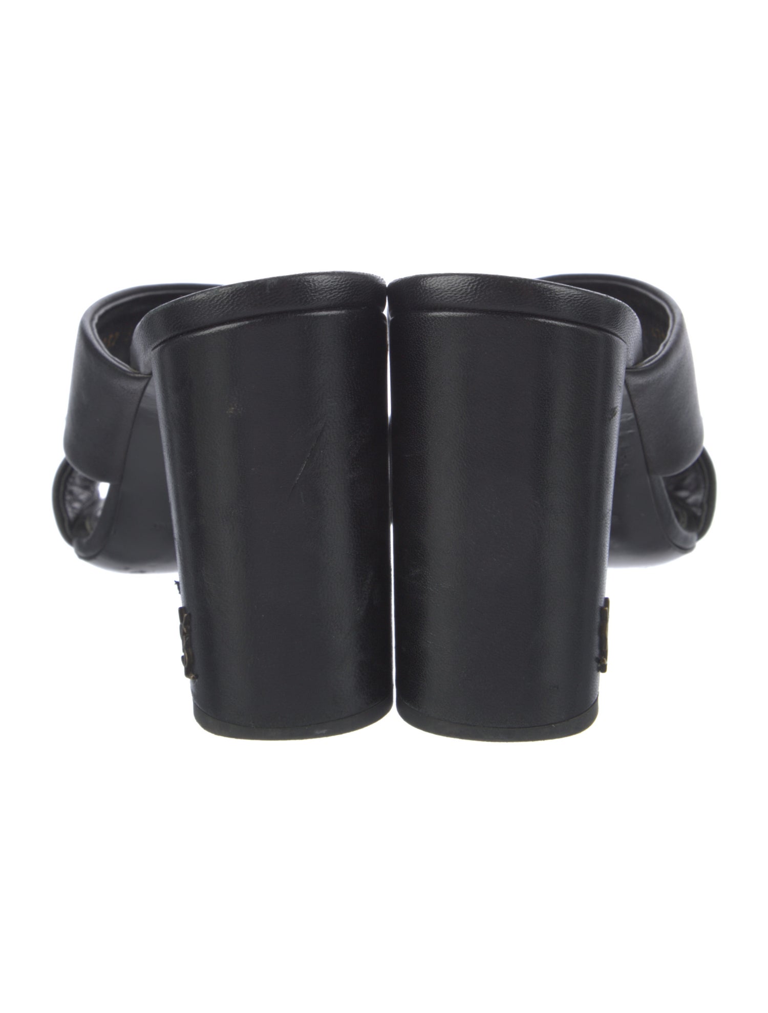 Saint Laurent Leather Slides