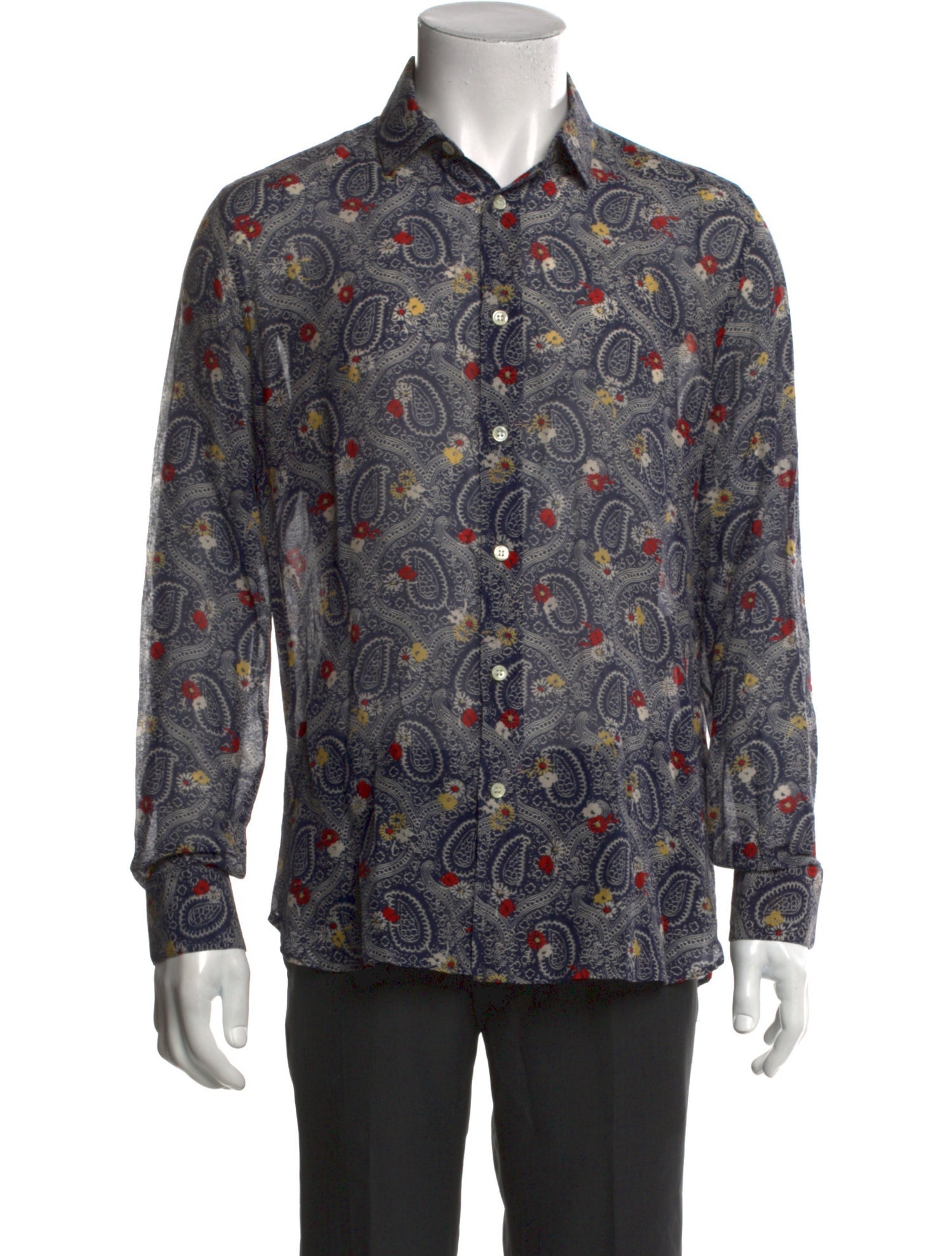 Saint Laurent 2014 Paisley Print Shirt